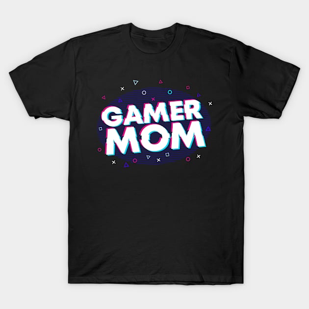 Glitch Gamer Mom T-Shirt by zeno27
